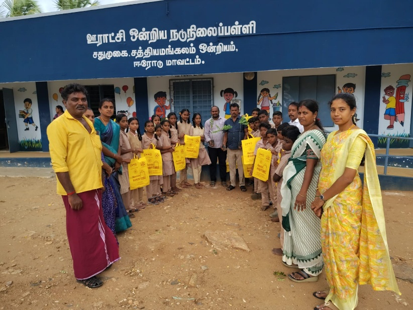 Yellow Cotton Bag Distribution